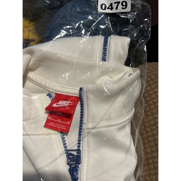Nike Mens M Zip-Up Track Jacket White With Logo Detailing & Side Pockets - Picture 8 of 8